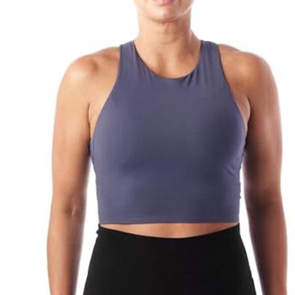Avia Women's Low Support Trainer Crop Sports Bra - Gray, Medium, AC - NWT - Picture 2 of 3